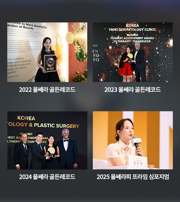 2022 울쎄라 골든레코드, 2023 울쎄라 골든레코드, 2024 울쎄라 골든레코드, 2025 울쎄라피 프라임 심포지엄