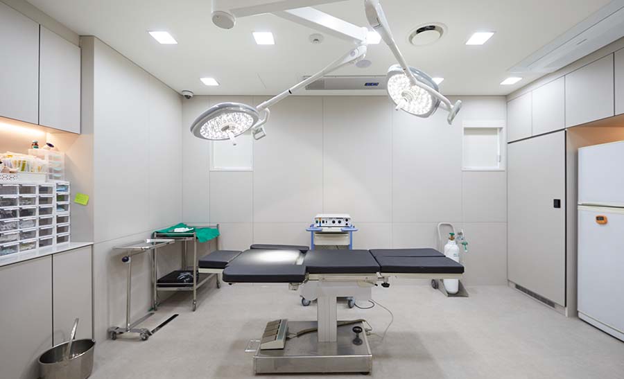 V&MJ 피부과 건물 내부 레이저 시술실