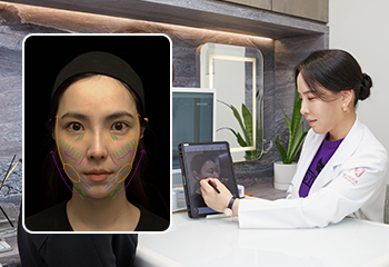 브이앤엠제이(V&MJ) 피부과 포토 디자인 – 원장이 직접 환자 사진을 분석하고 얼굴형별 1:1 디자인 플랜을 세우는 과정